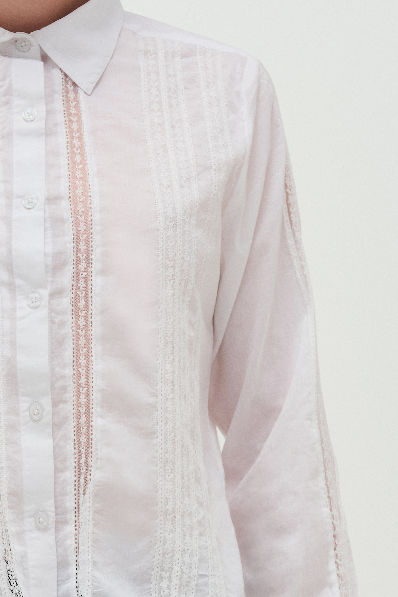 camisa encaje mujer