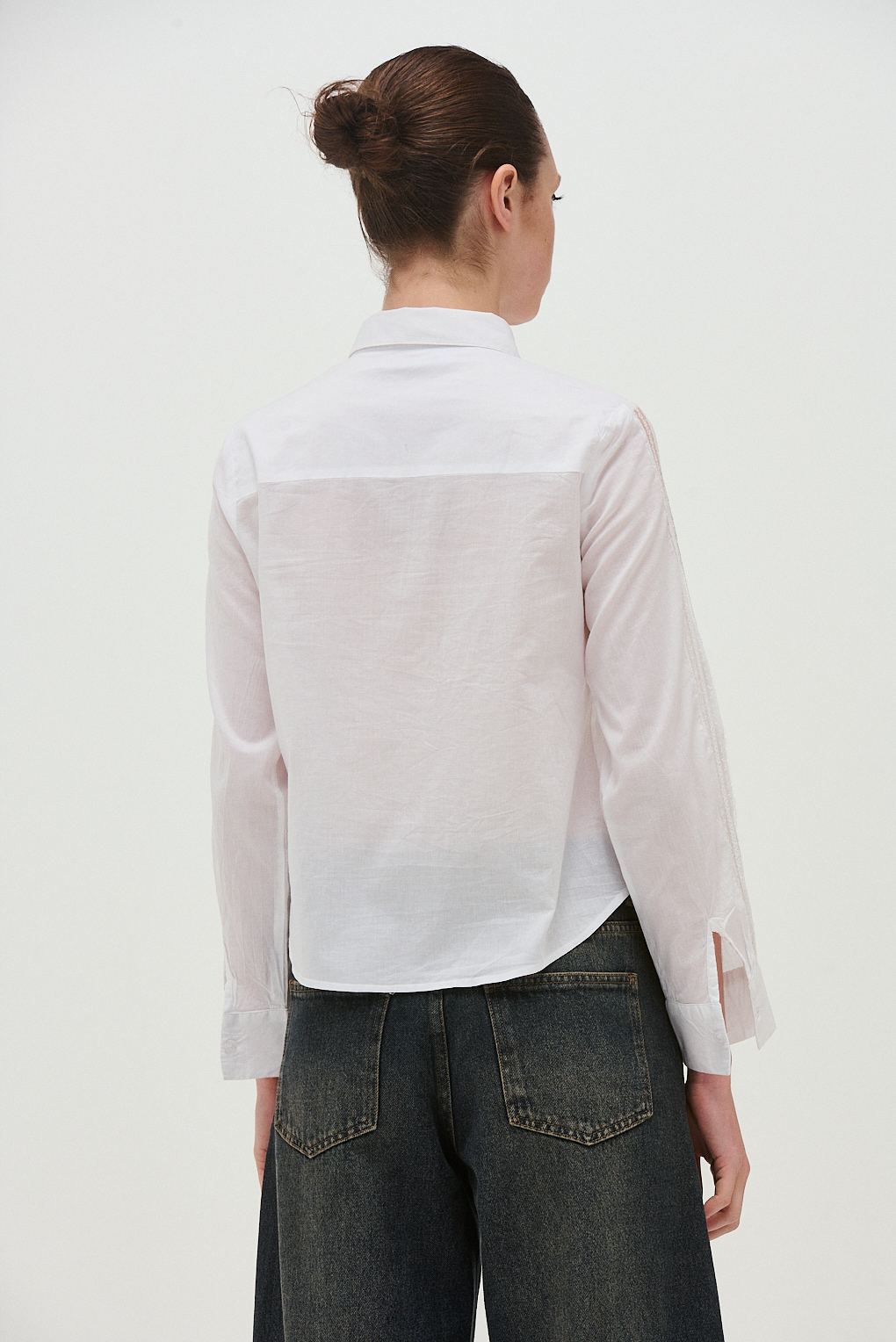 camisa encaje mujer