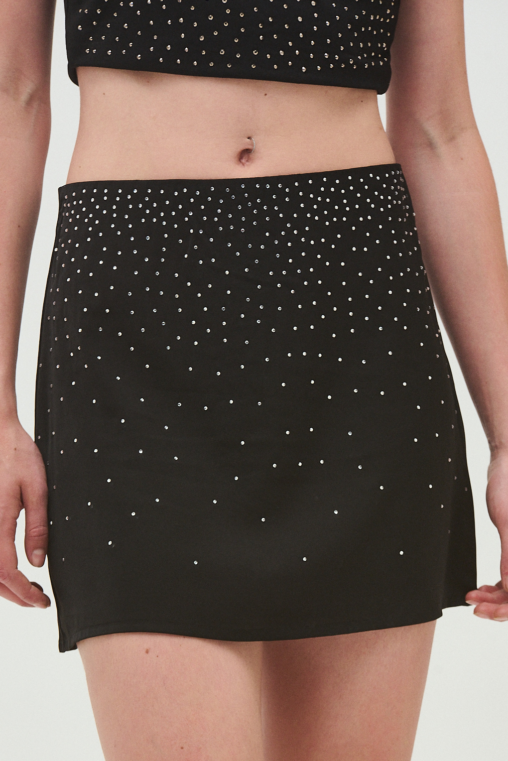pollera strass mujer