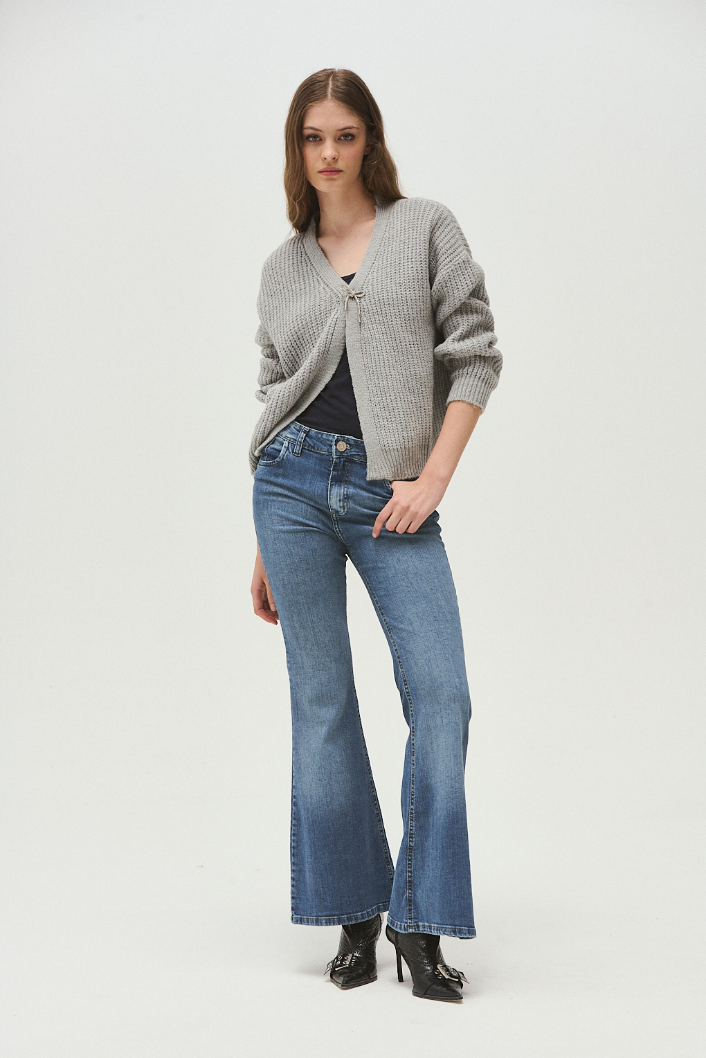 Cardigan tejido strass