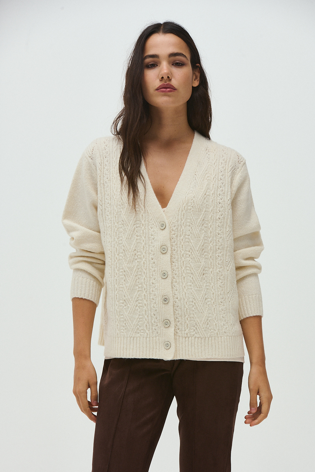 cardigan tejido