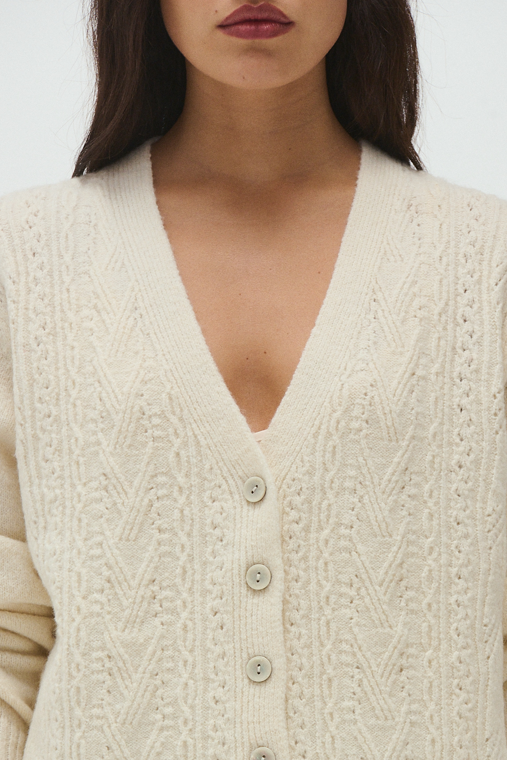 cardigan tejido