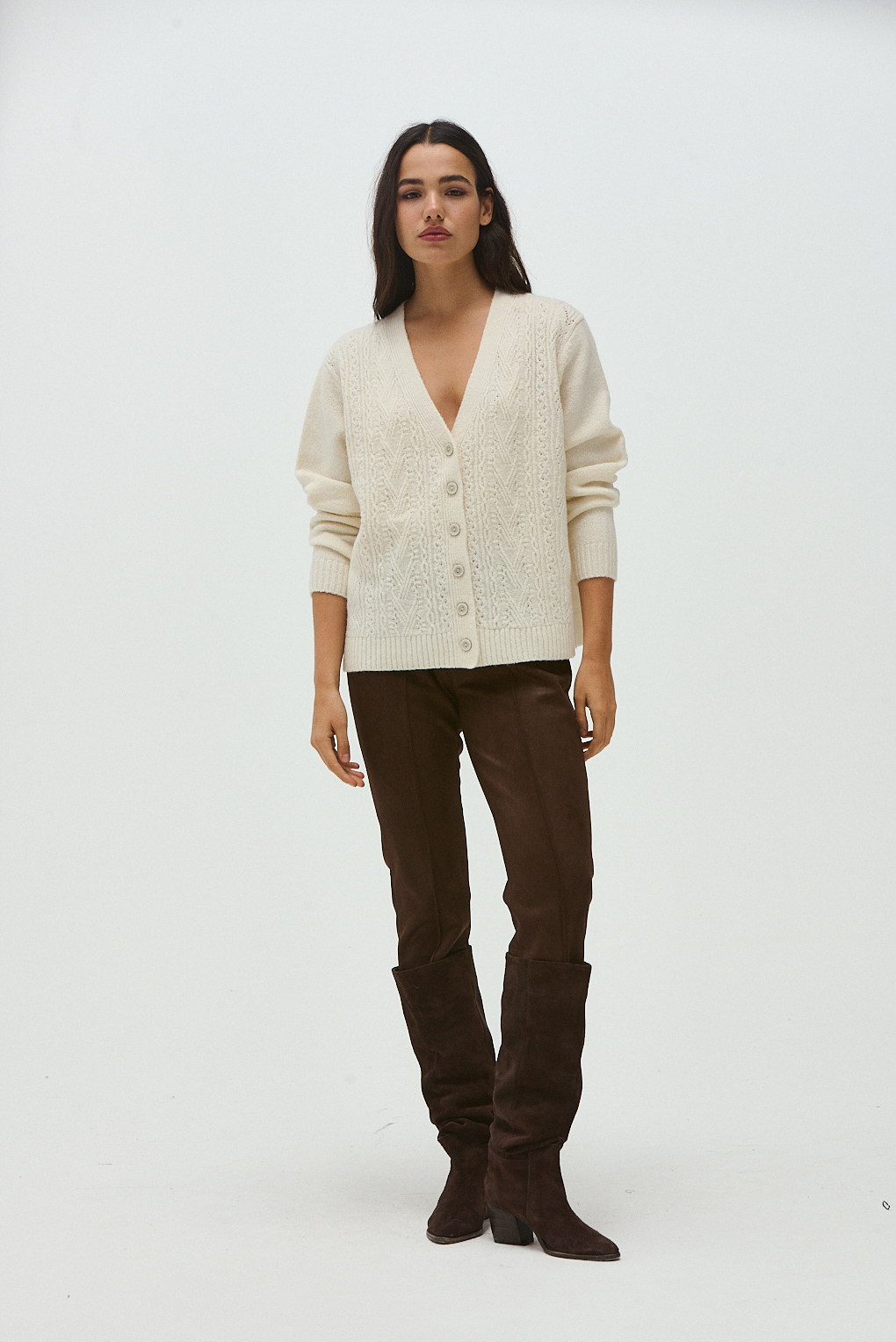 cardigan tejido