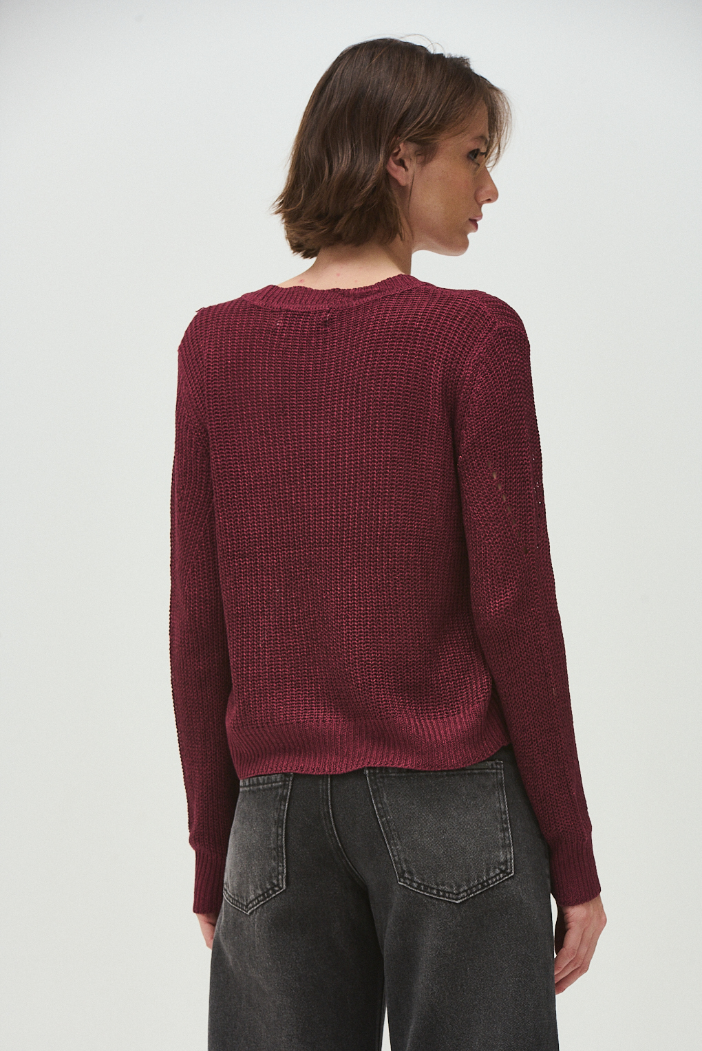 sweater tejido metalizado