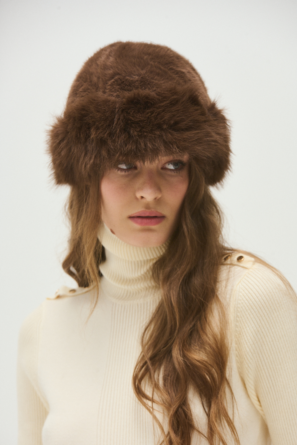gorro piel mujer
