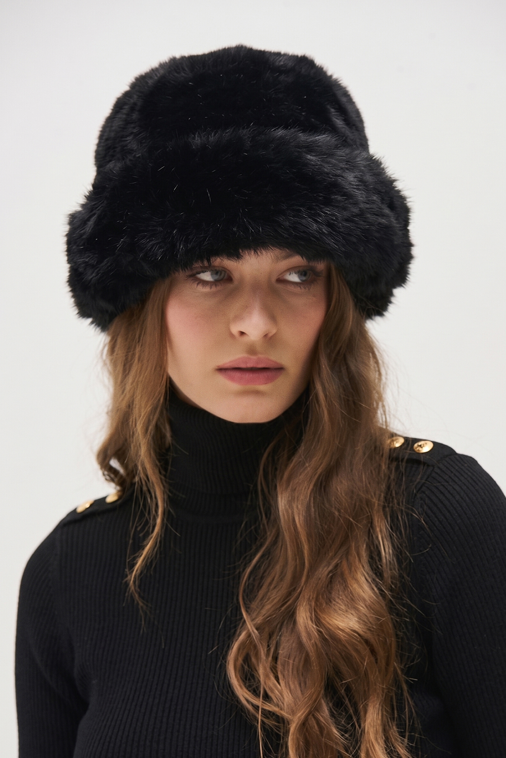 gorro piel mujer